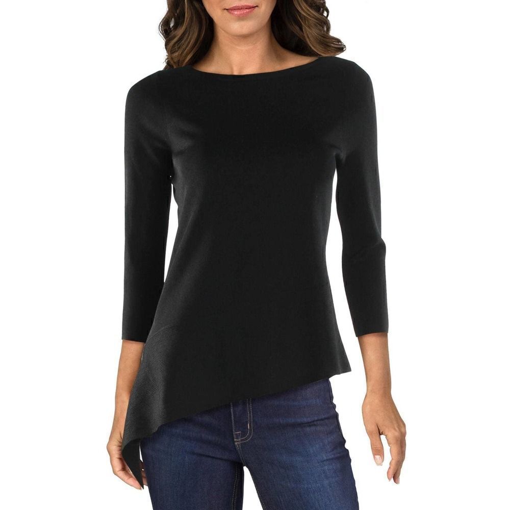 Anne Klein Asymmetrical 3/4 Sleeve Sweater